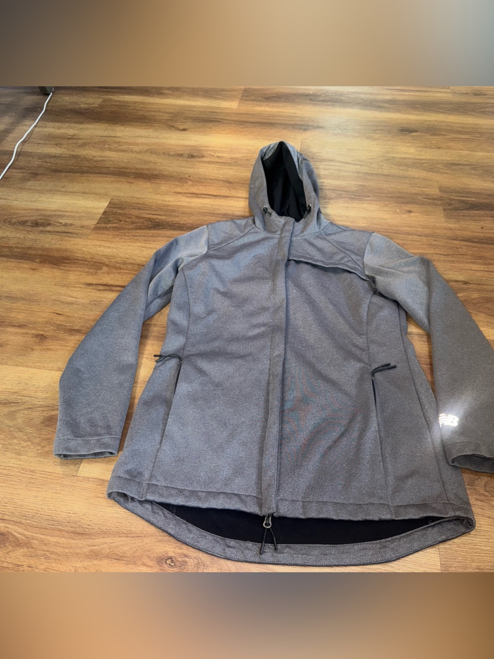 New Balance Jacket Womens Size Medium Gray Hooded